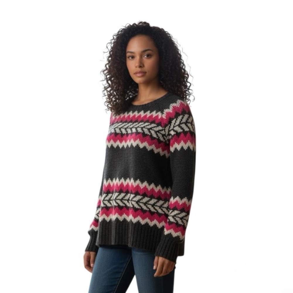 American Eagle Women’s size large Nordic fair isle wool blend sweater